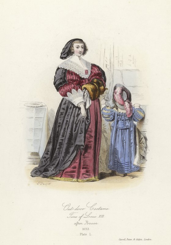 Outdoor-Kostüm zur Zeit von Ludwig XIII. von Frankreich von French School