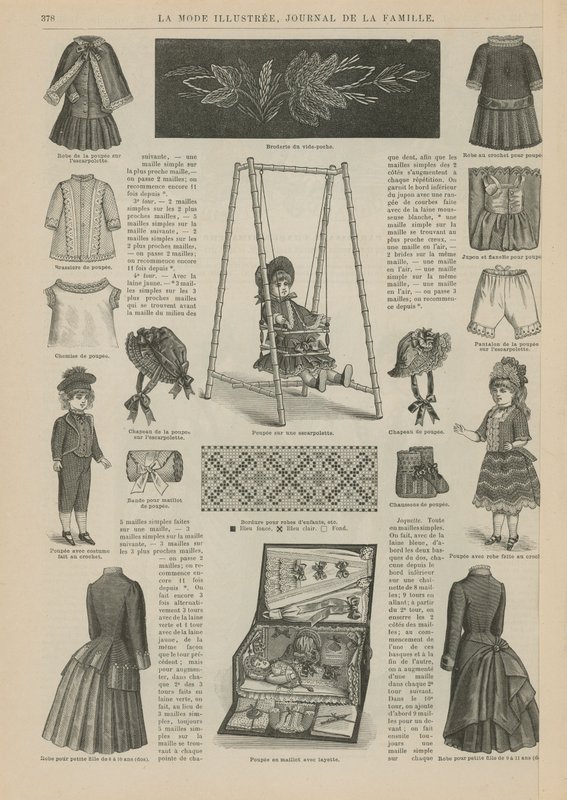 Seite aus La Mode Illustrée von French School