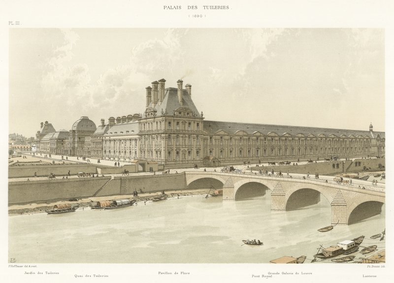 Palais des Tuileries, 1690 von French School