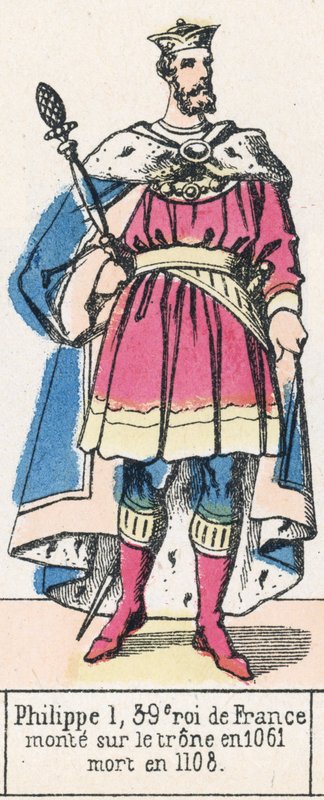 Philipp I., 39. König von Frankreich, bestieg den Thron 1061, gestorben 1108 von French School