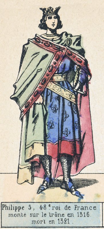 Philippe V, 48. König von Frankreich, bestieg den Thron 1316, starb 1321 von French School