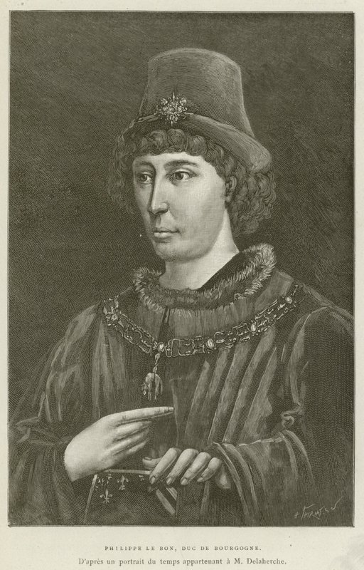 Philippe Le Bon, Herzog von Burgund (Stich) von French School