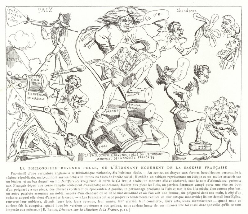 Die Philosophie ist verrückt geworden, oder das erstaunliche Denkmal der französischen Weisheit von French School