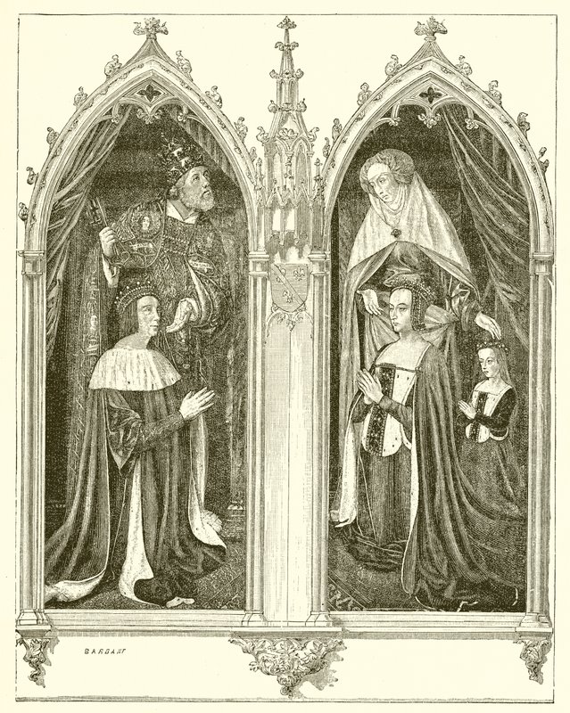 Pierre de Bourbon und Anne de Beaujeu, seine Frau von French School