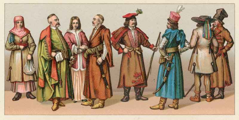 Polnische Tracht von French School