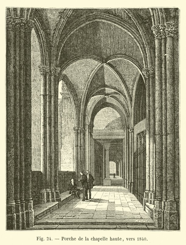 Portal der oberen Kapelle, um 1840 von French School