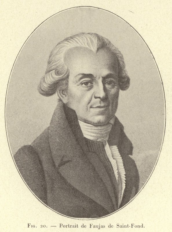 Porträt von Faujas de Saint-Fond (Stich) von French School