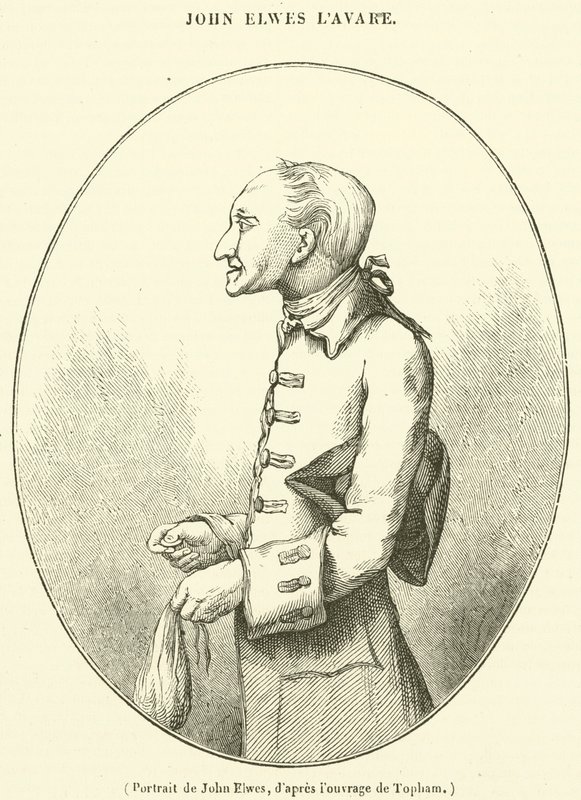 Porträt von John Elwes (Gravur) von French School