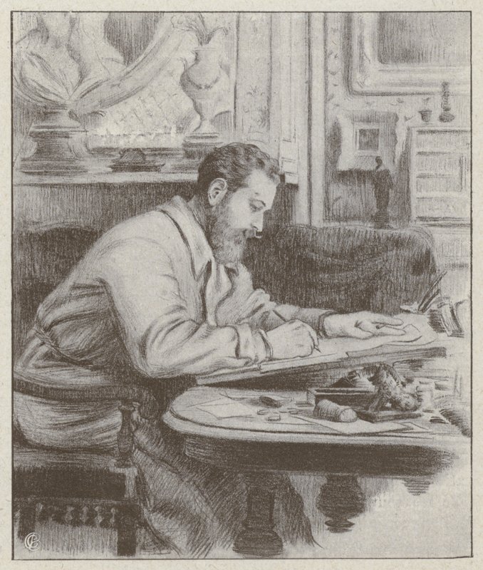 Porträt von Albert Guillaume, französischer Maler und Karikaturist von French School