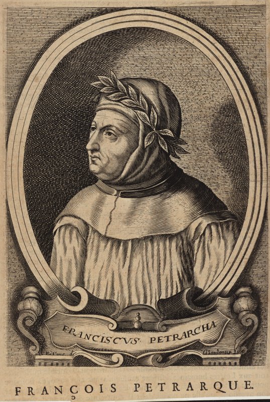 Porträt von Francesco Petrarca von French School
