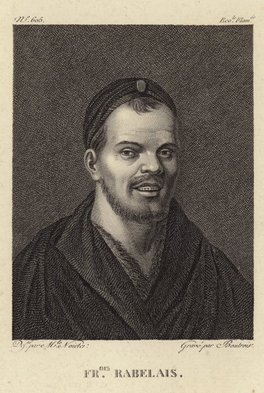 Porträt von François Rabelais von French School