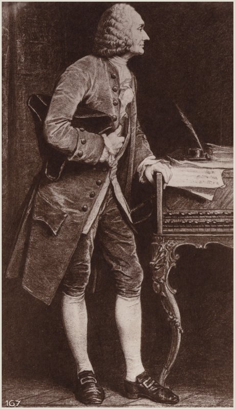 Porträt von Jean-Philippe Rameau von French School