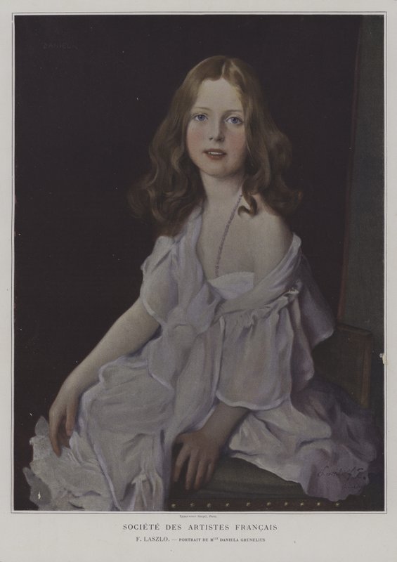 Porträt von Mademoiselle Daniela Grunelius von French School