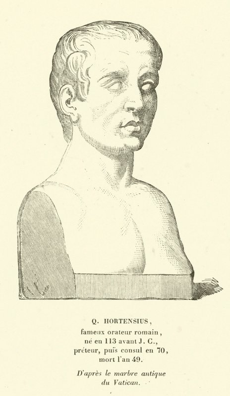 Quintus Hortensius, römischer Optimate-Politiker und Redner von French School