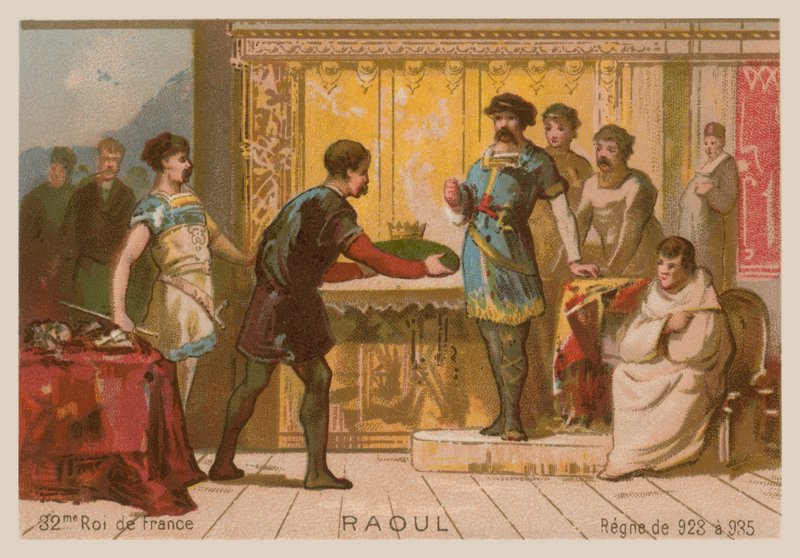 Raoul, König von Frankreich (ca. 890-936) von French School
