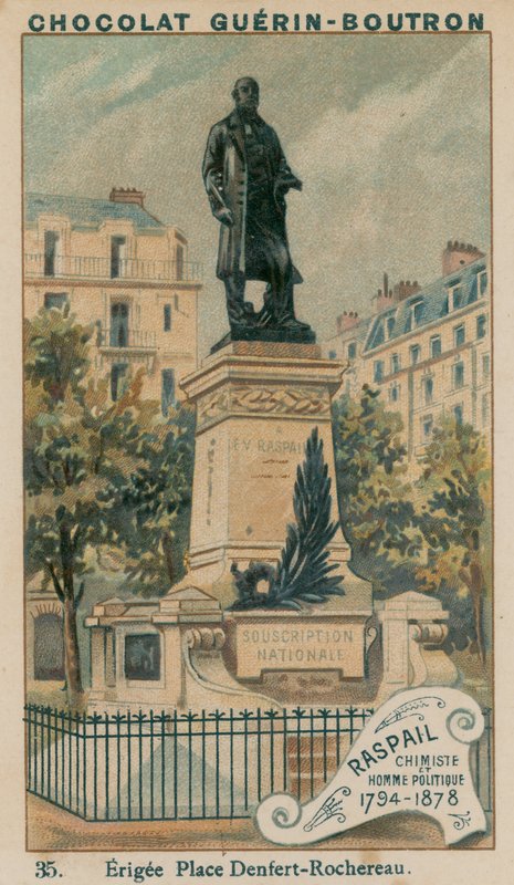 Raspail, Chemiker und Politiker, 1794-1878, errichtet am Place Denfert-Rochereau von French School