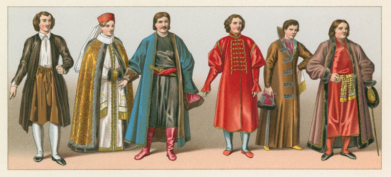 Russisches Kostüm von French School