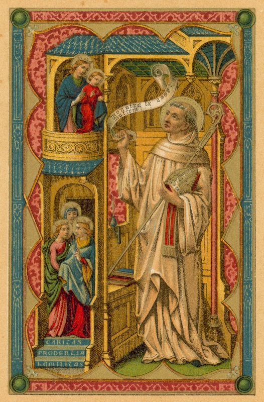 Heiliger Bernhard von Clairvaux von French School