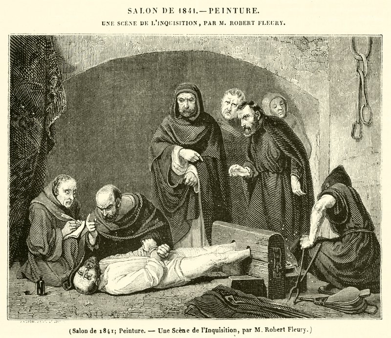 Salon von 1841, Malerei, Eine Szene der Inquisition von French School