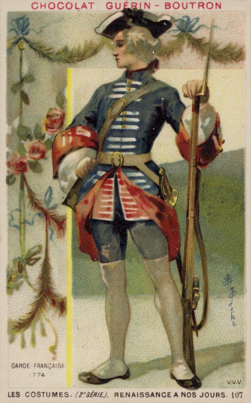 Soldat der Gardes Françaises, 1774 von French School