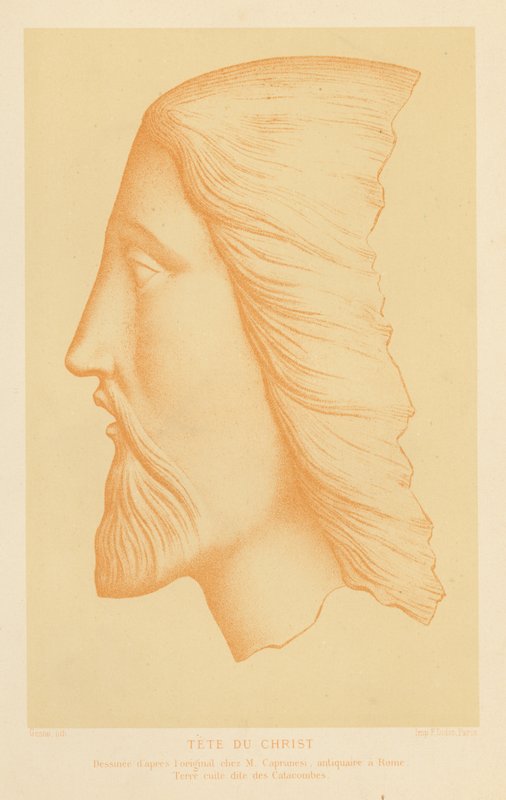 Terrakottakopf von Jesus Christus von French School