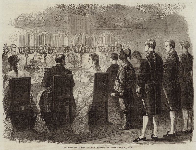 Die neue abessinische Dienerin der Kaiserin Eugénie (Gravur) von French School