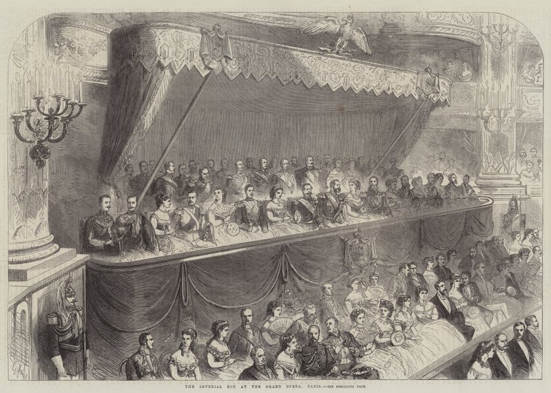Die Kaiserloge an der Grand Opera, Paris von French School