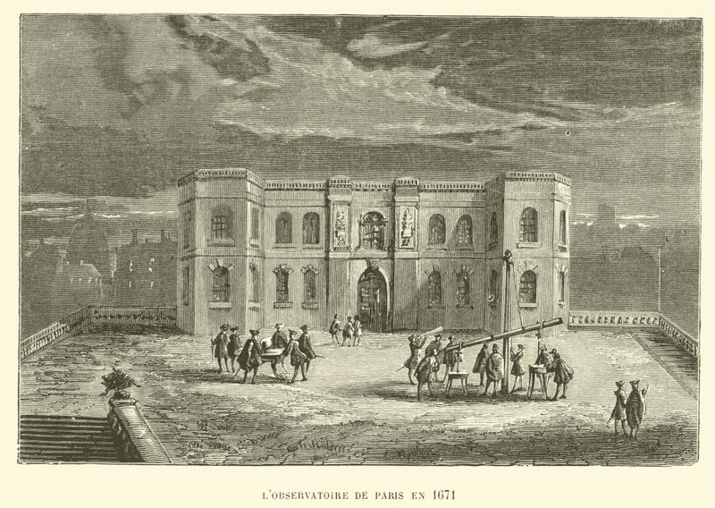 Das Observatorium von Paris im Jahr 1671 (Gravur) von French School