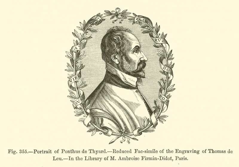 Porträt von Ponthus de Thyard (Gravur) von French School