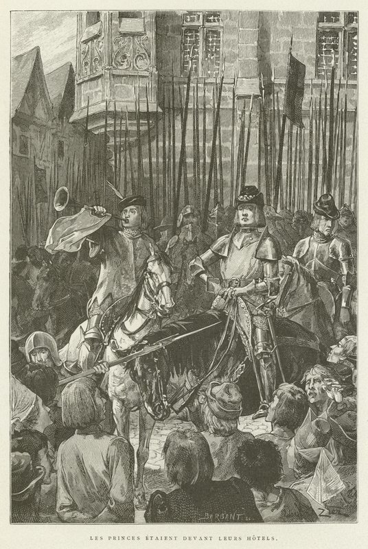 Die Prinzen standen vor ihren Häusern von French School