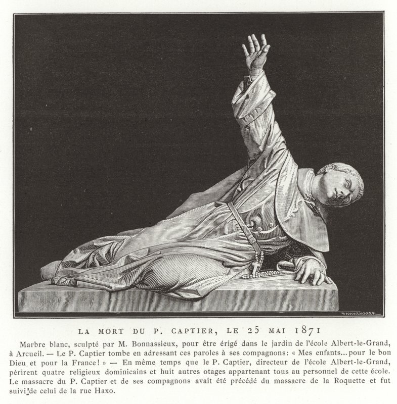 Der Tod von Père Captier, 25. Mai 1871 von French School