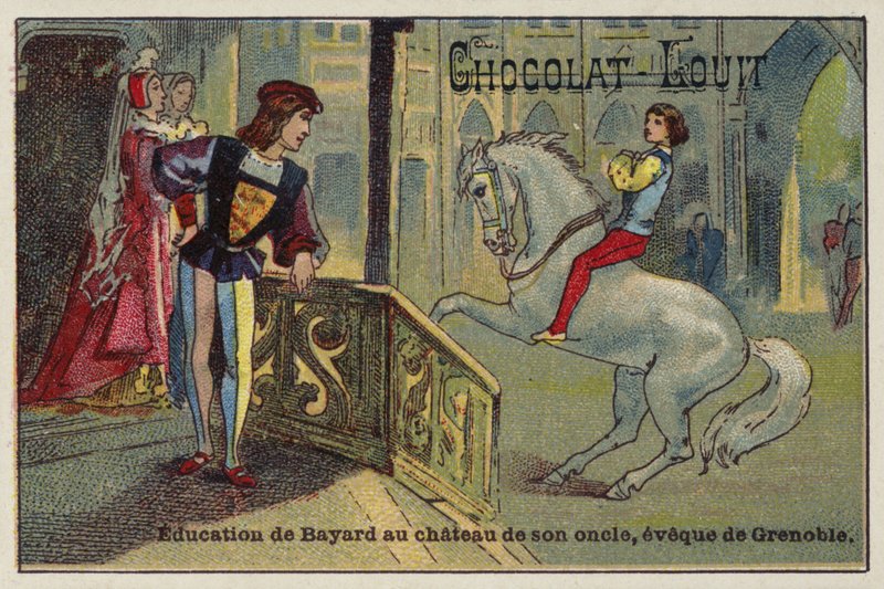Die Erziehung von Bayard im Schloss seines Onkels, des Bischofs von Grenoble von French School