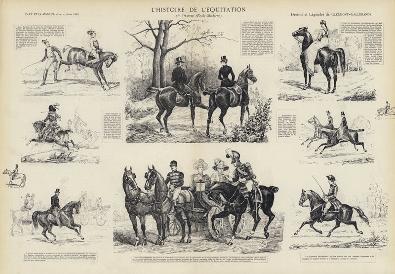 Die Geschichte des Reitens von French School