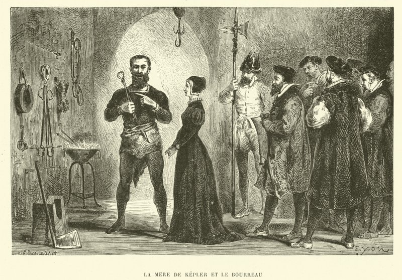 Die Mutter von Johannes Kepler und der Henker von French School
