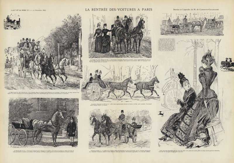 Die Rückkehr der Kutschen nach Paris von French School