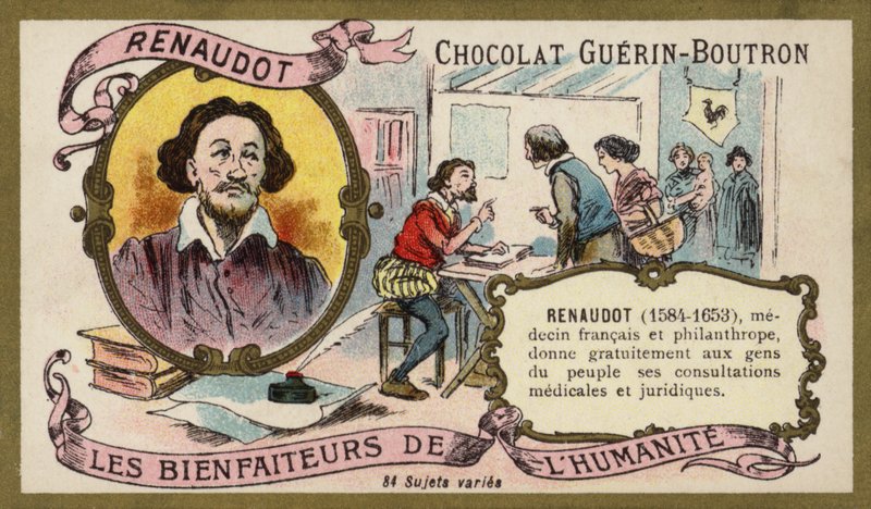 Theophraste Renaudot, französischer Arzt und Philanthrop von French School