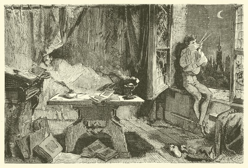 Tycho Brahe misst die Entfernung, die die Sterne trennt von French School