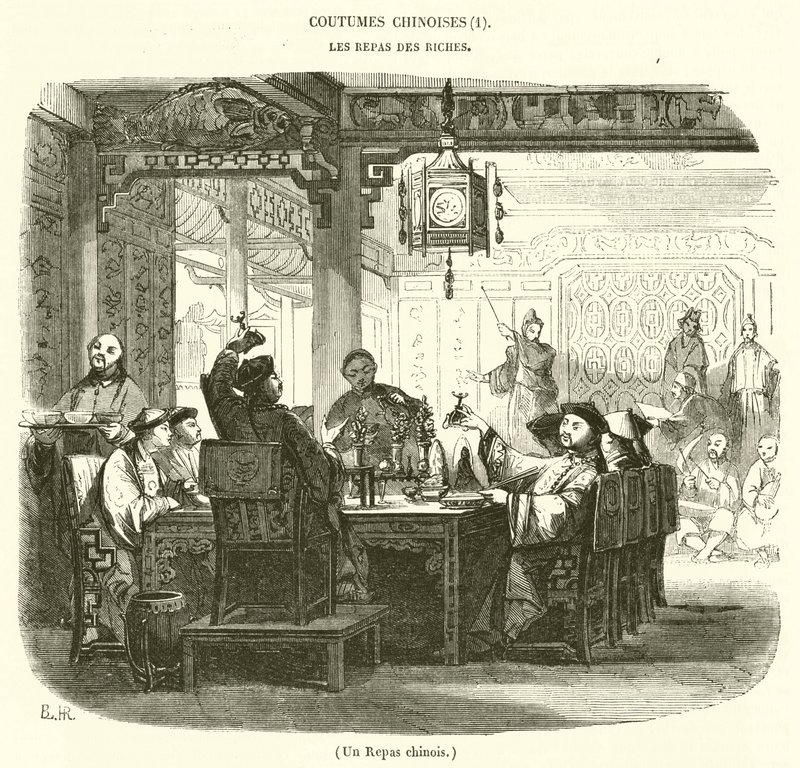 Ein chinesisches Mahl von French School
