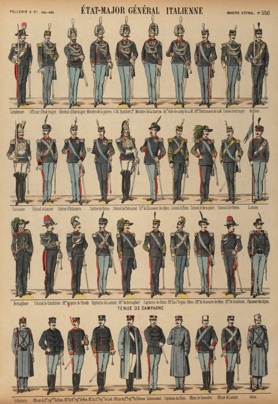 Uniformen der italienischen Armee von French School