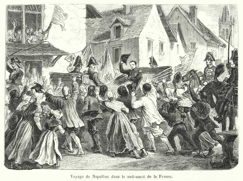 Reise von Napoleon in den Südwesten Frankreichs von French School