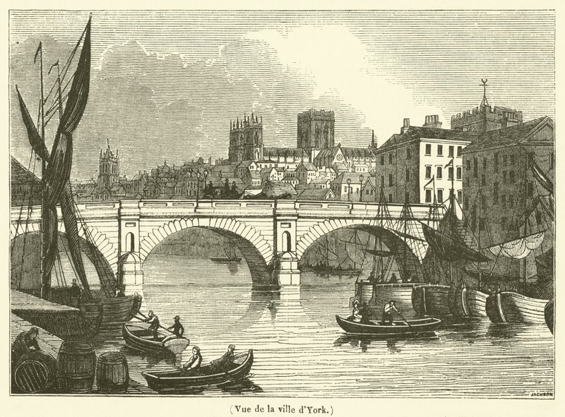 Ansicht der Stadt York (Gravur) von French School