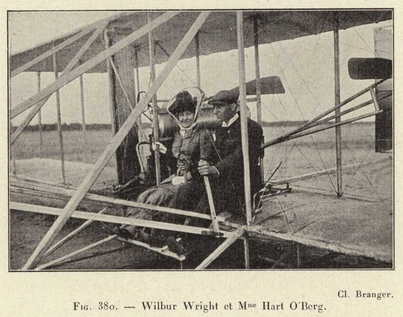 Wilbur Wright und Frau Hart O