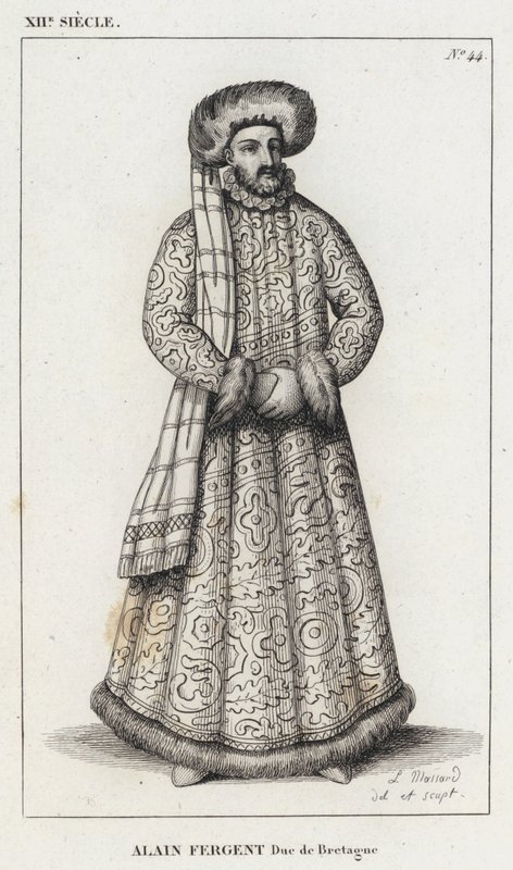 XII Jahrhundert, Alain Fergent, Herzog der Bretagne von French School