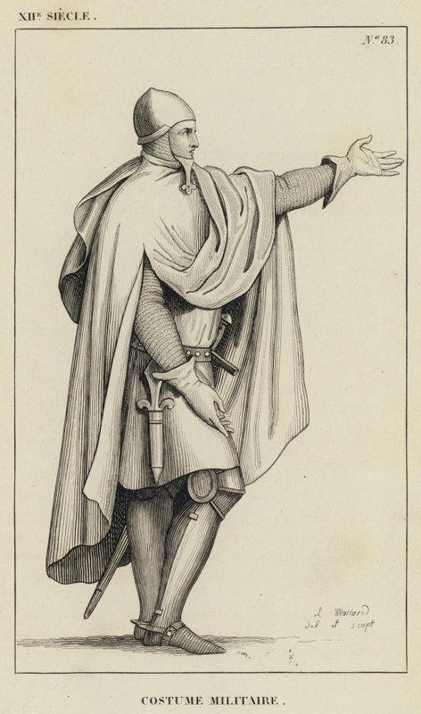 XII Jahrhundert, Militärische Kleidung von French School