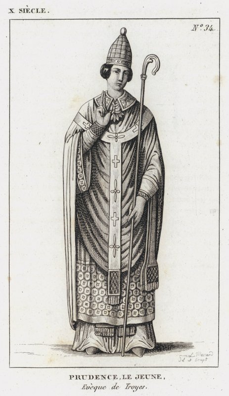 X Jahrhundert, Prudence der Jüngere, Bischof von Troyes von French School