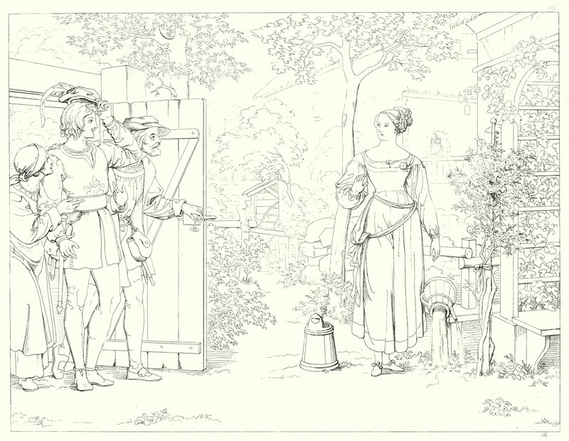 Illustration zu Schillers Lied von der Glocke von Friedrich August Moritz Retzsch