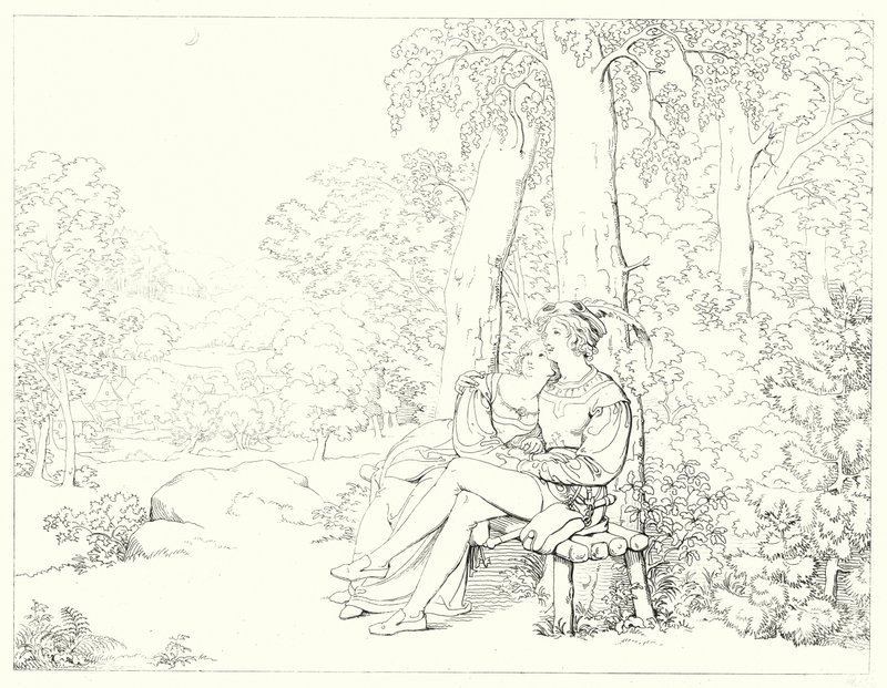 Illustration zu Schillers Lied von der Glocke von Friedrich August Moritz Retzsch