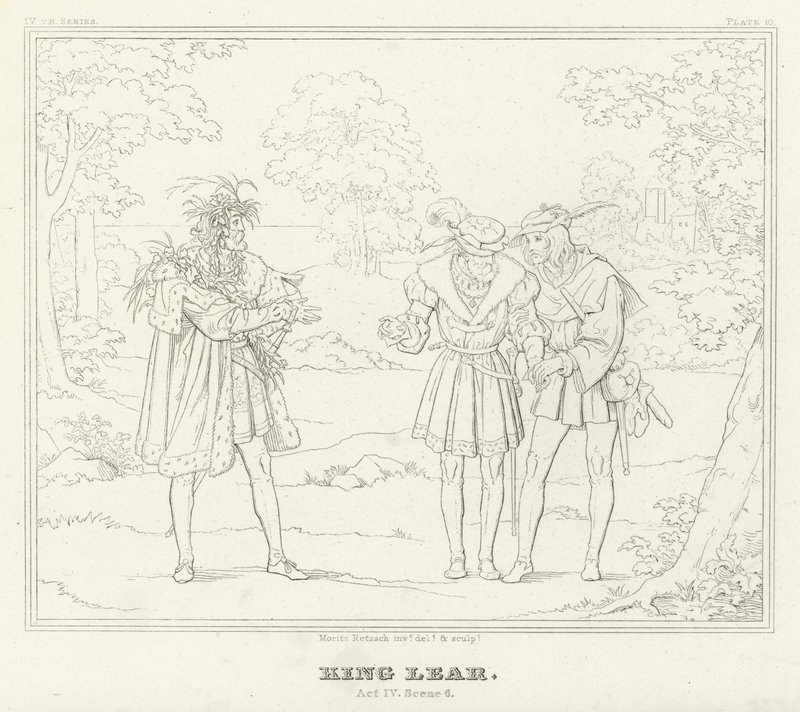König Lear, Akt IV, Szene 6 von Friedrich August Moritz Retzsch