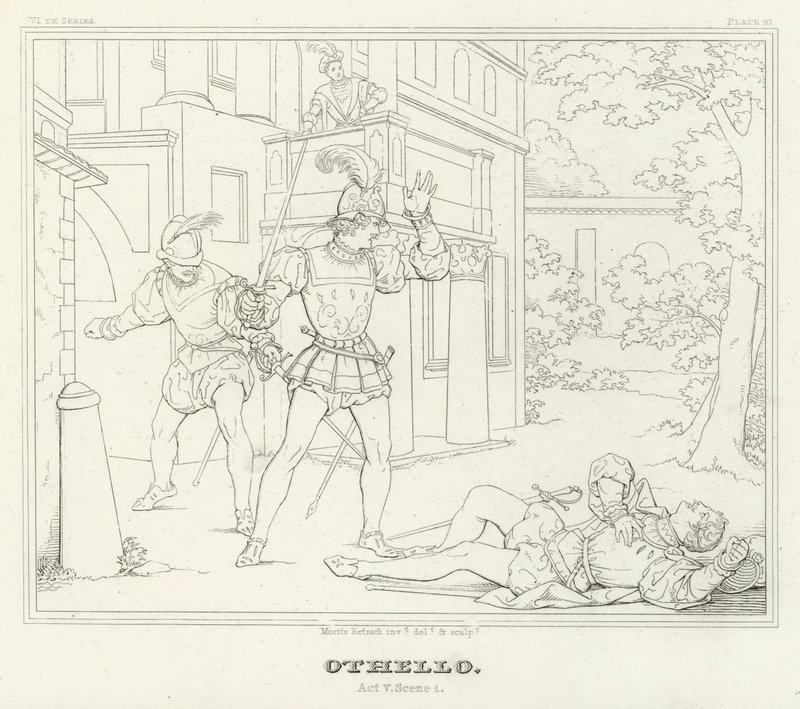 Othello, Akt V, Szene 1 von Friedrich August Moritz Retzsch