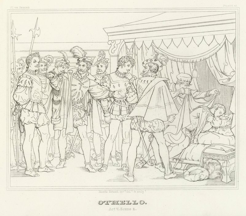 Othello, Akt V, Szene 2 von Friedrich August Moritz Retzsch